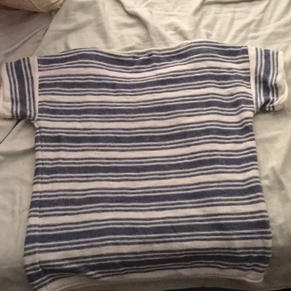 Striped Blue and White T- Shirt - Picture 4 of 4